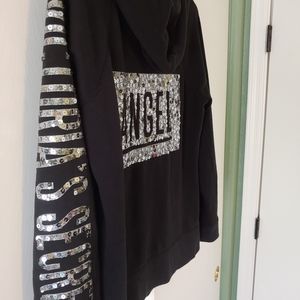 Bling hooded sweat outfit